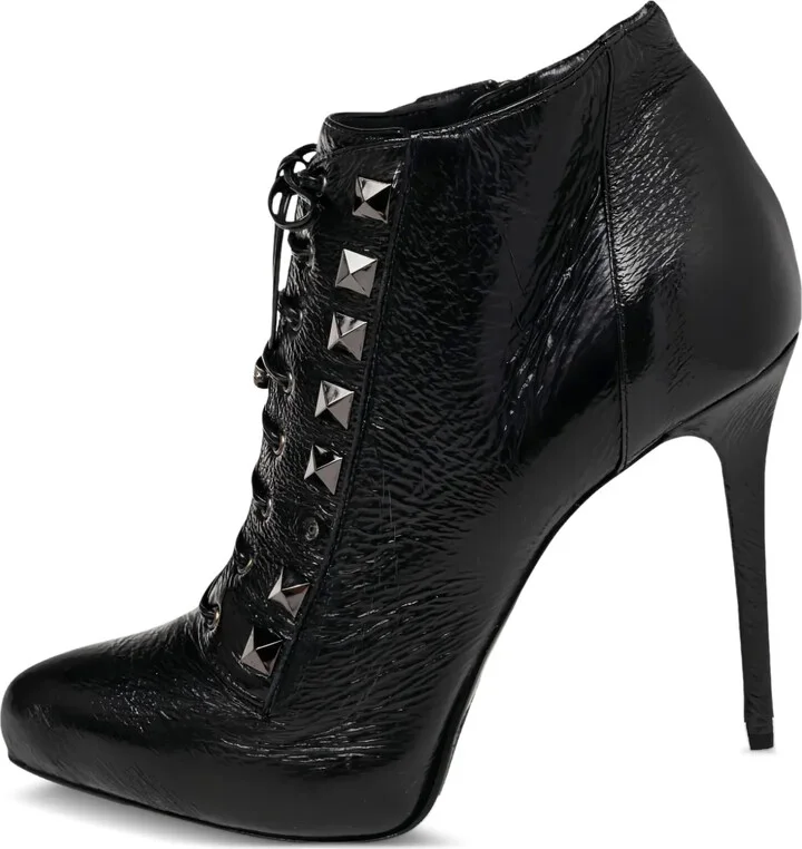 2023 Pre-Owned 115mm Patent Leather Studded Lace Pumps