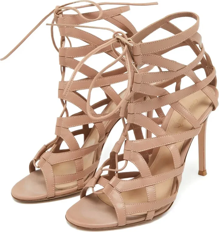 2024 110mm Leather Sandals - Image 2