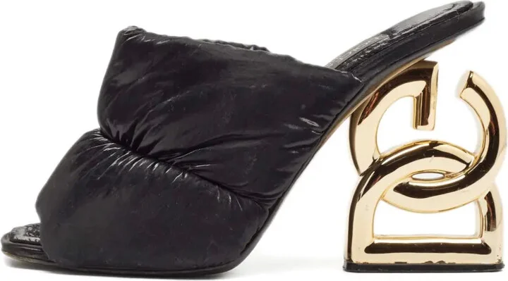 2024 110mm Logo-Heel Padded Heeled Sandals