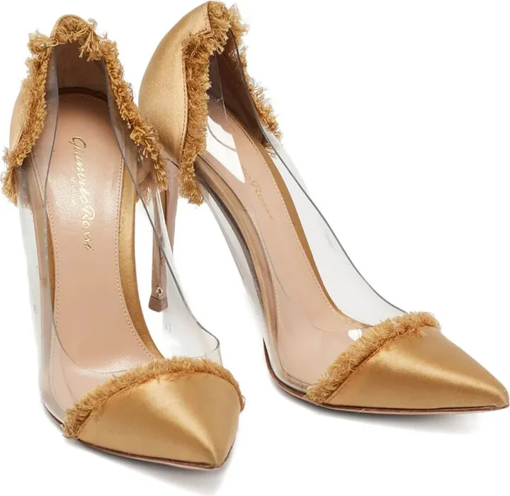 2024 110mm Satin Fringe Pumps - Image 2