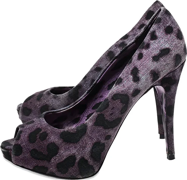 2024 115mm Leopard-Print Pumps - Image 3