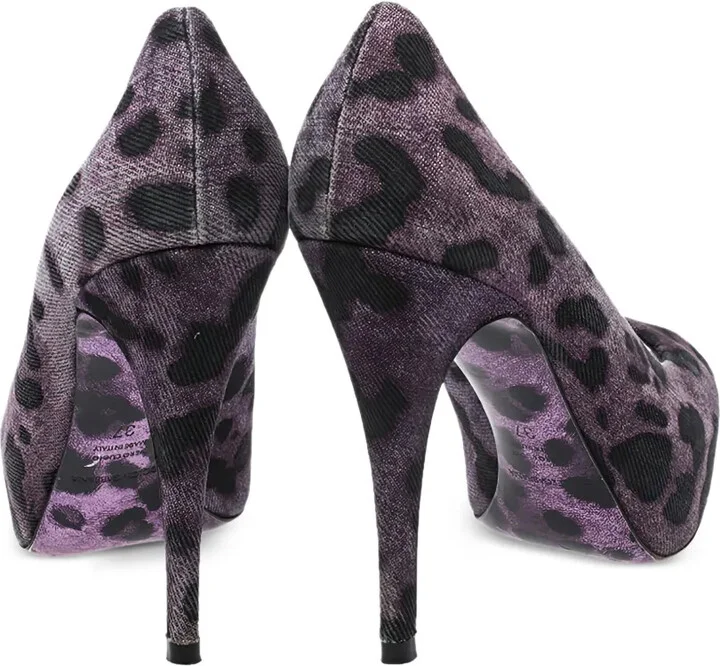 2024 115mm Leopard-Print Pumps - Image 4