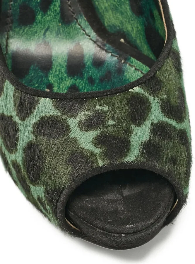 2024 130mm Leopard-Print Pumps - Image 5