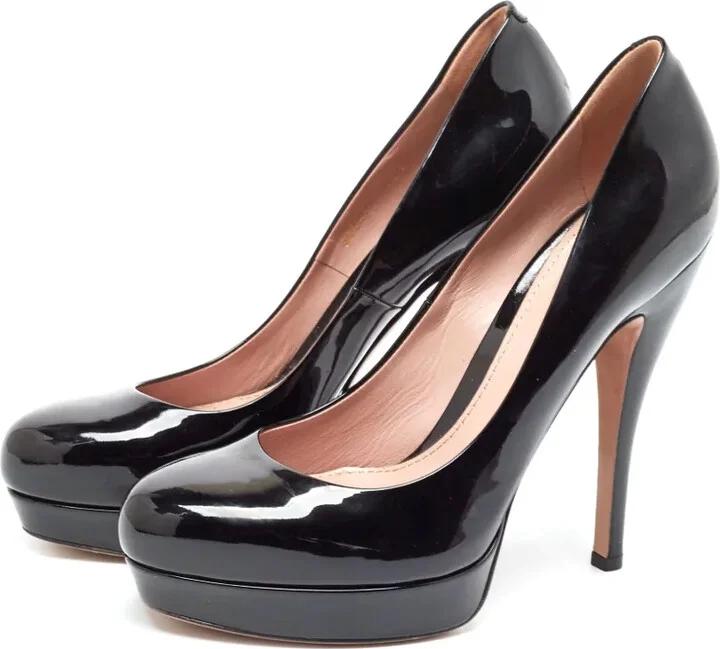 2024 140mm Patent Leather Platform Pumps - Image 4