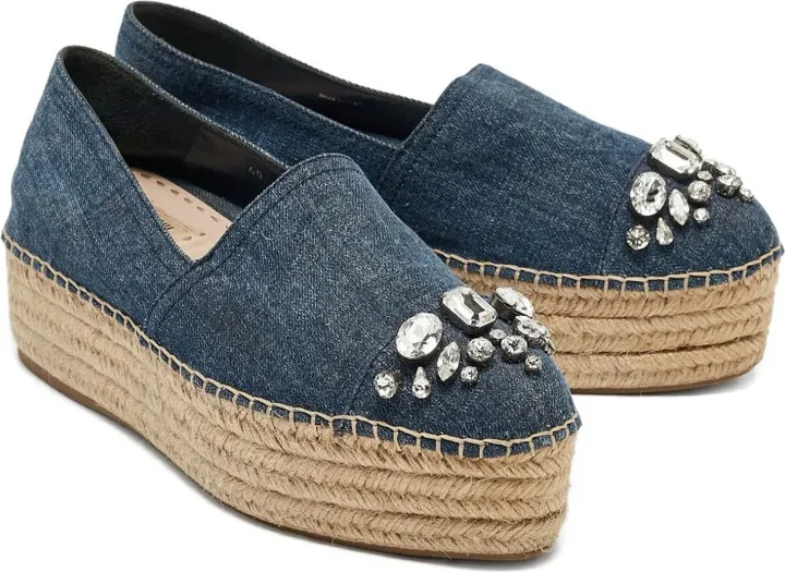 2024 50mm Denim Espadrilles - Image 2