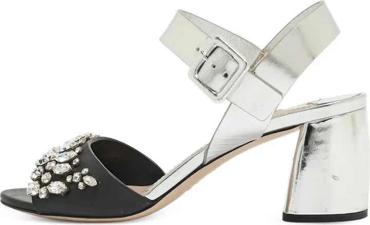 2024 70mm Crystal-Embellished Sandals