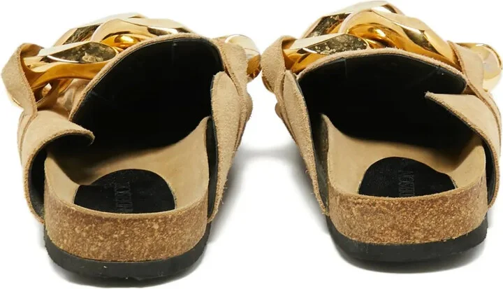 2024 Chain Link Suede Sandals - Image 2