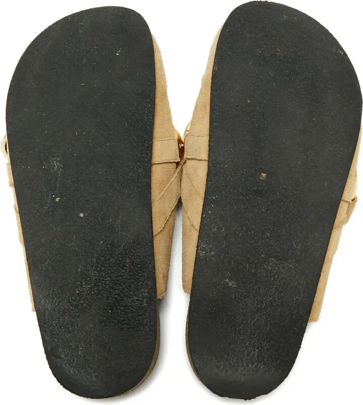2024 Chain Link Suede Sandals - Image 3