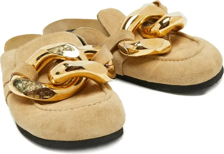 2024 Chain Link Suede Sandals - Image 4