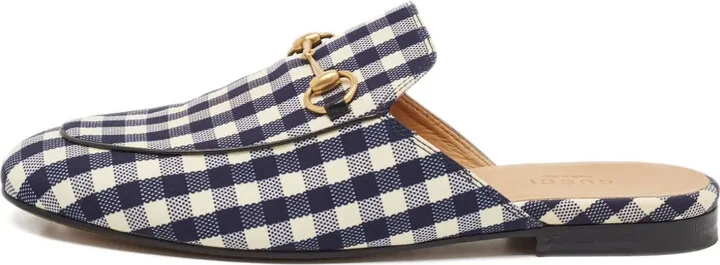 2024 Gingham Horsebit Mules