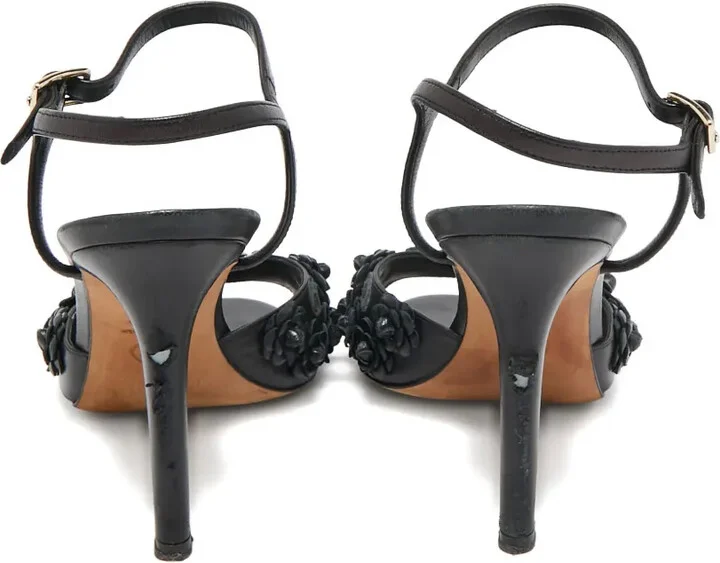 2024 Leather Flower Sandals - Image 3