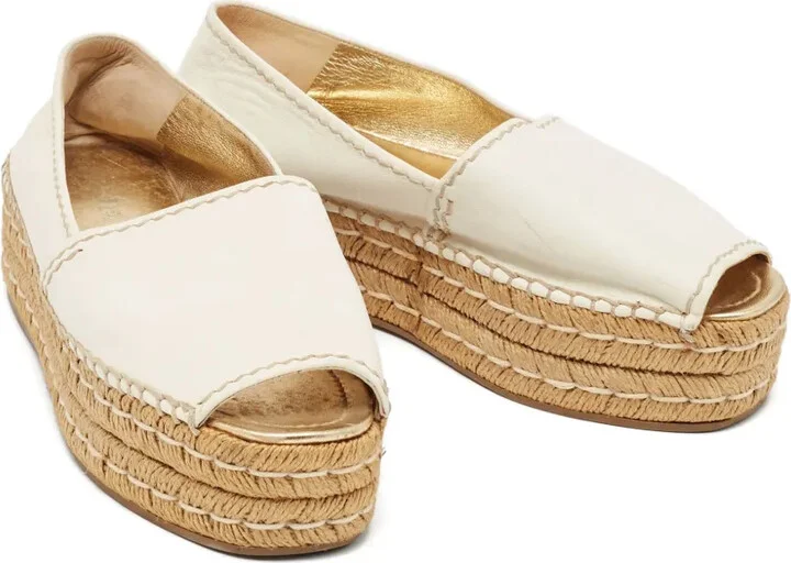 2024 Leather Platform Espadrilles - Image 3