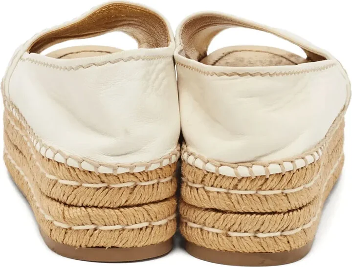 2024 Leather Platform Espadrilles - Image 4