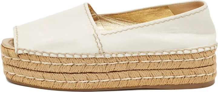 2024 Leather Platform Espadrilles
