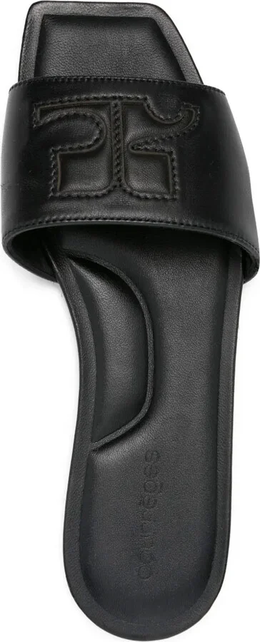 2024 Logo Patch Leather Slides - Image 4