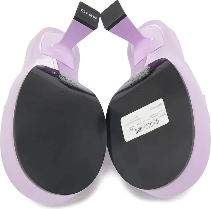 2024 Medusa platform satin mules - Image 4
