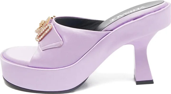 2024 Medusa platform satin mules