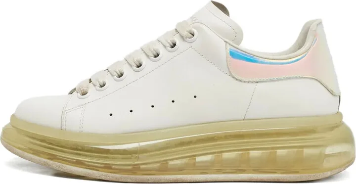 2024 Oversized iridescent heel-tab sneakers