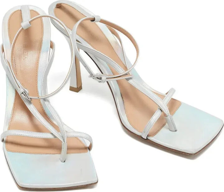 2024 Patent Leather Square-Toe Sandals - Image 2
