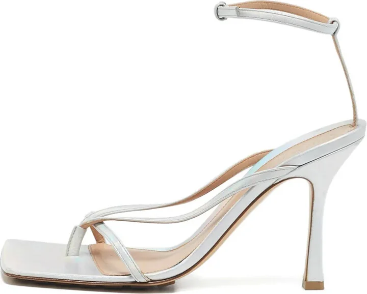 2024 Patent Leather Square-Toe Sandals