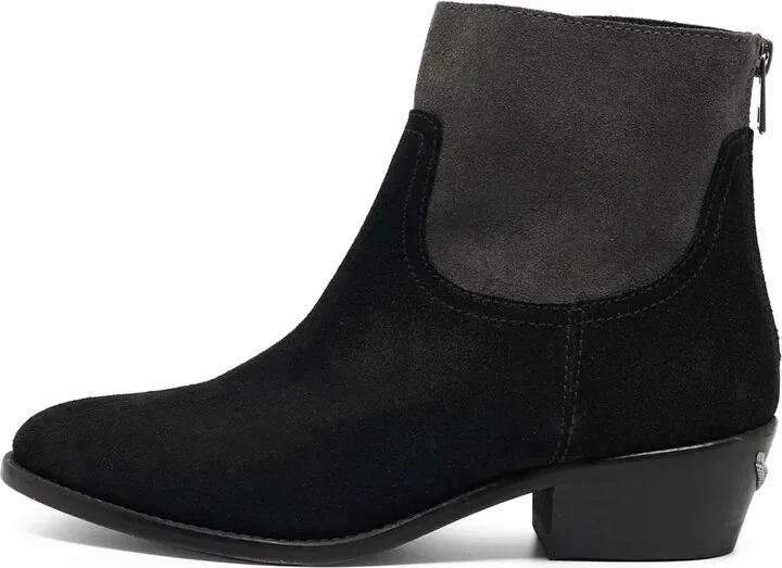 2024 Pre-Owned Suede Zip Ankle Boots