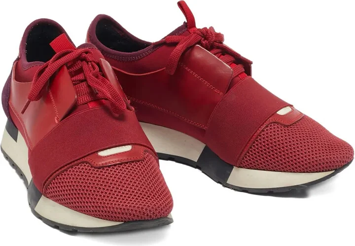 2024 Race Runner leather mesh sneakers