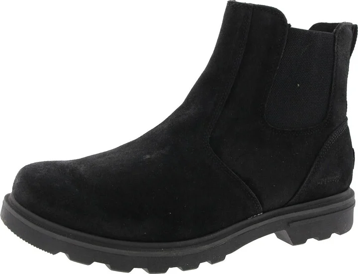 2028251010 Mens Two Tone Leather Chelsea Boots