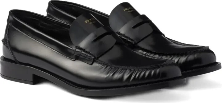 20mm Brushed-Leather Band Loafers - Image 2