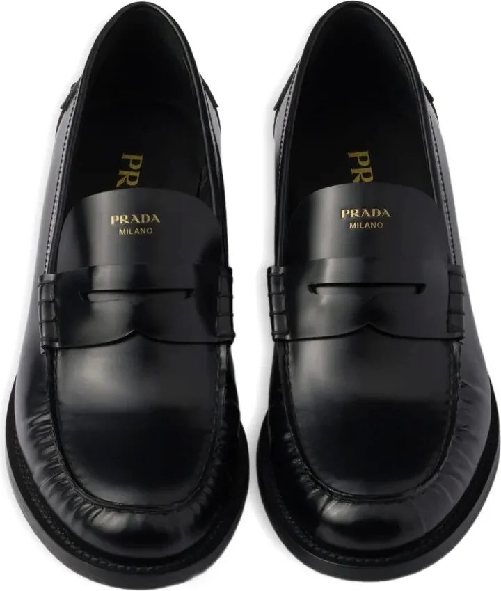 20mm Brushed-Leather Band Loafers - Image 4