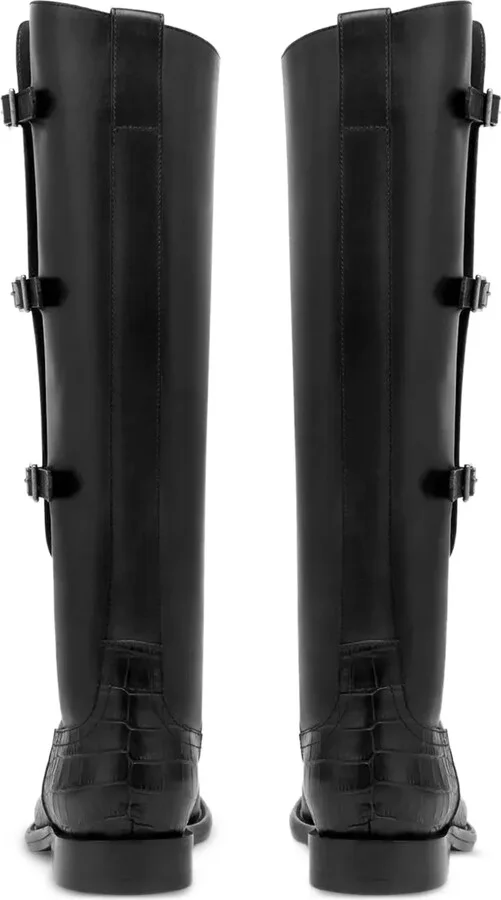20mm Montana Buckle crocodile-embossed boots - Image 3