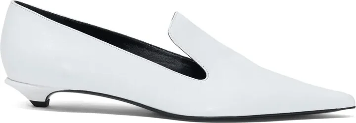 20mm Point-Toe Leather Pumps
