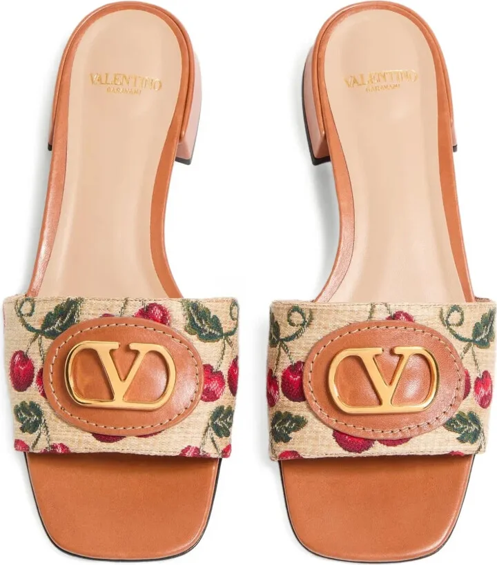 20mm VLogo Signature Cherryfic-motif sandals - Image 4