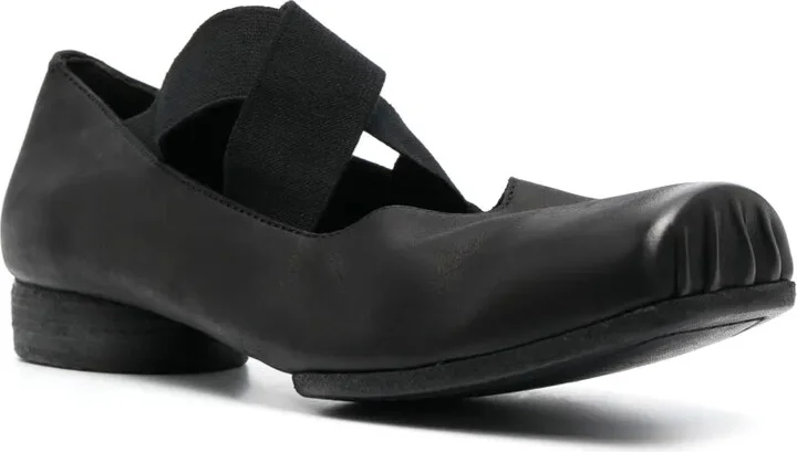 23mm Square-Toe Leather Ballerina Shoes - Image 2