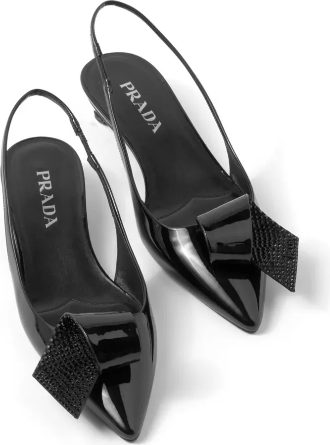 25mm Appliqué-Detail Leather Pumps - Image 4