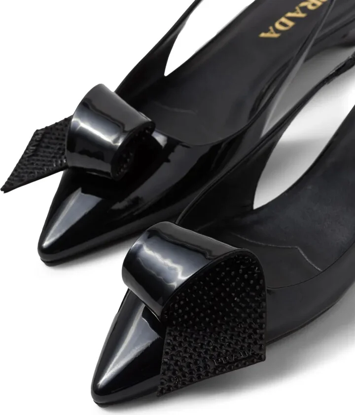 25mm Appliqué-Detail Leather Pumps - Image 5