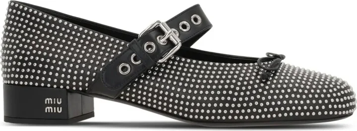 25mm Buckled Ballerina Shoes