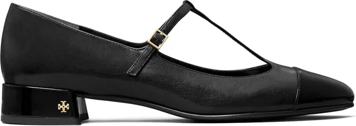 25mm cap-toe T-strap ballerina shoes