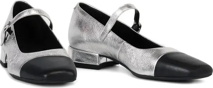 25mm Debbi metallic-leather pumps - Image 2