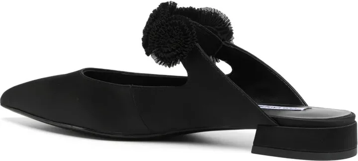 25mm Kerrie floral-appliqué mules - Image 3