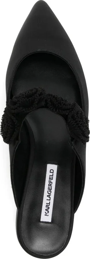 25mm Kerrie floral-appliqué mules - Image 4