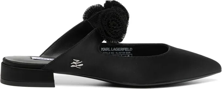 25mm Kerrie floral-appliqué mules