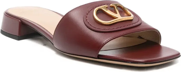 25mm leather V-logo mules - Image 2