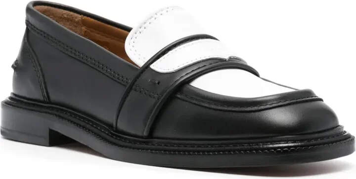 25mm Panelled Leather Loafers - Image 2