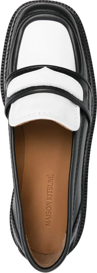 25mm Panelled Leather Loafers - Image 4