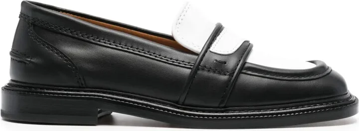 25mm Panelled Leather Loafers