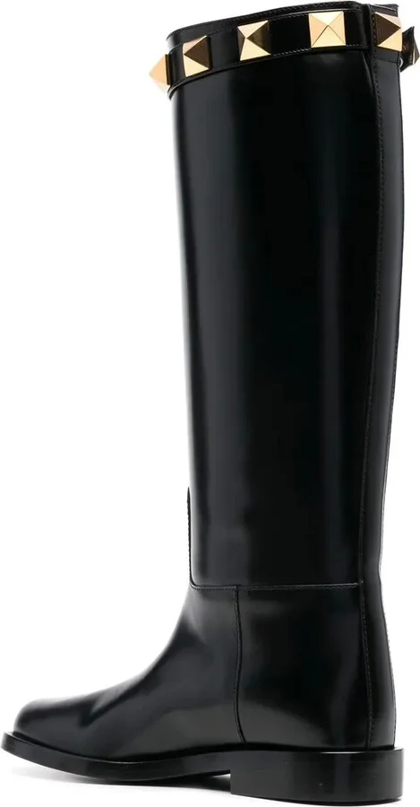 25mm Rockstud embellished knee-high boots - Image 3