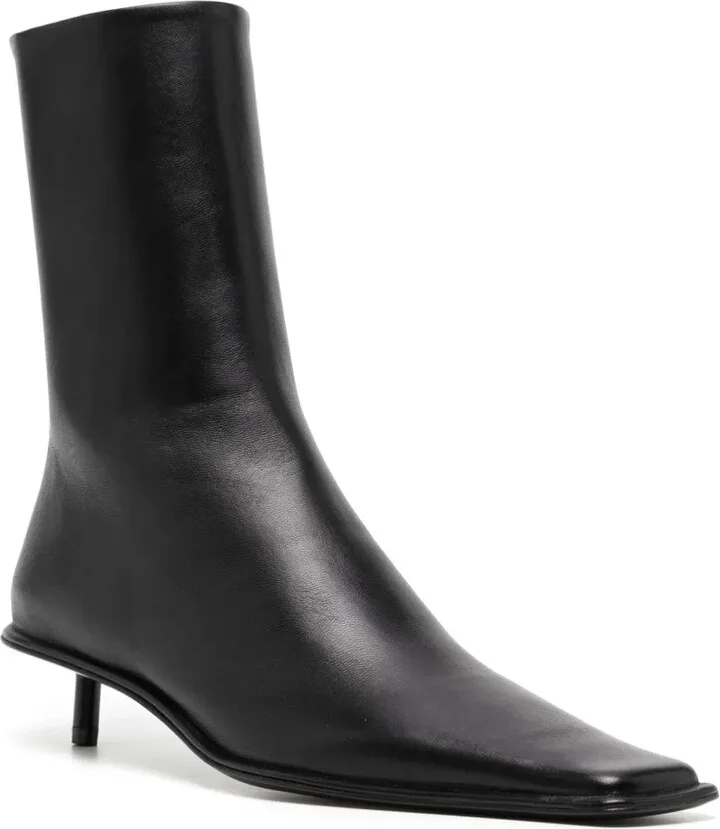 25mm Square-Toe Leather Boots - Image 2