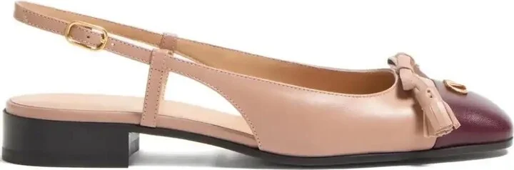 25mm Valet Du Roi Slingback Ballet Flats