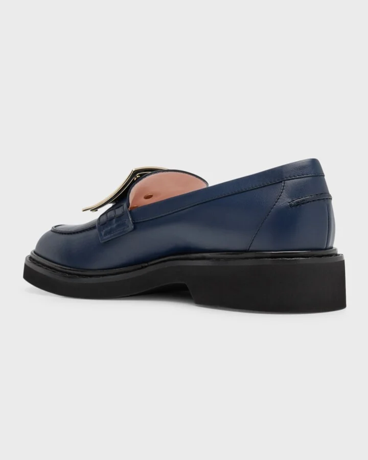 25mm Viv Rangers Buckle Leather Loafers - Image 5