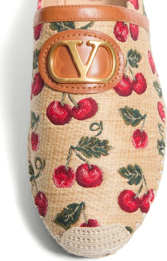 25mm VLogo Signature Cherryfic-motif espadrilles - Image 5